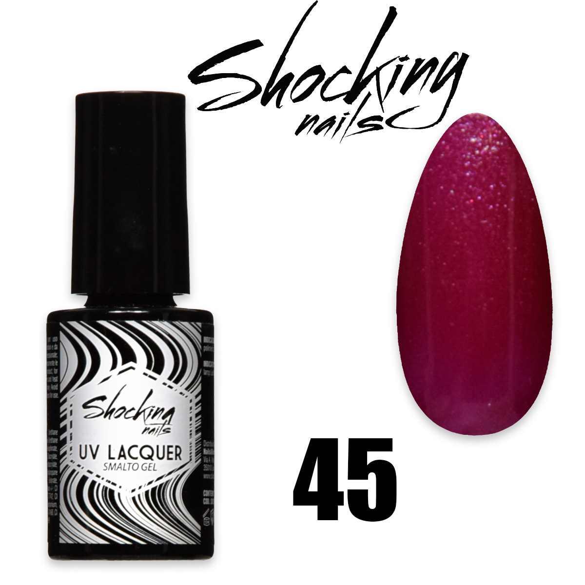 Shocking nails uv lacquer 45 smalto semipermanente gel