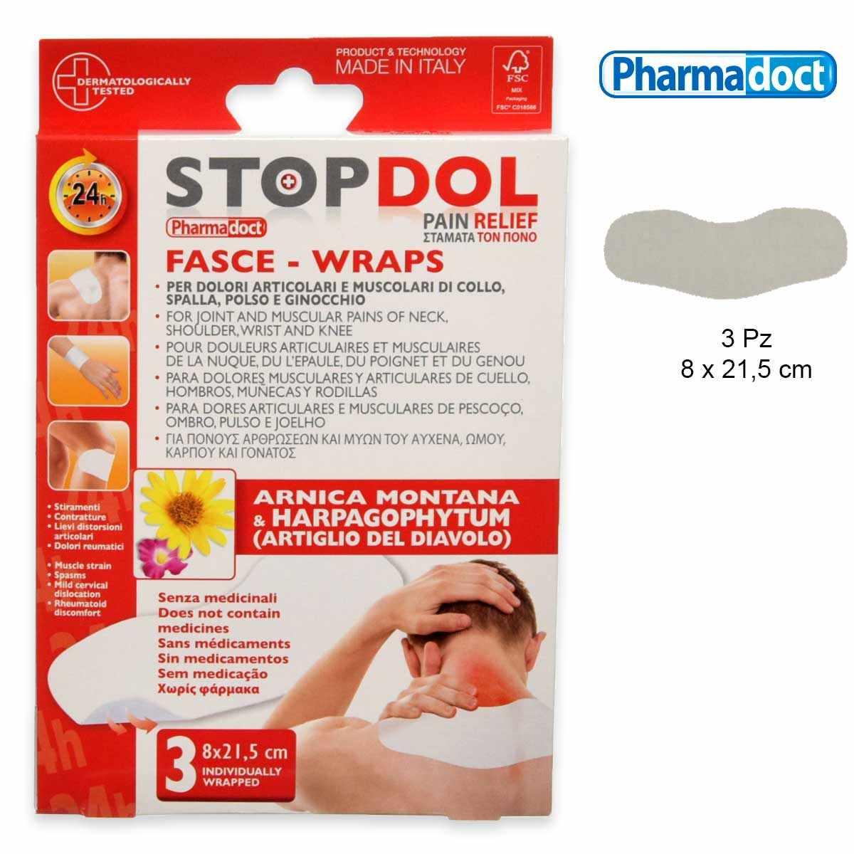 Stopdol ml 3 fasce dol. collo spalla  polso ginocchio