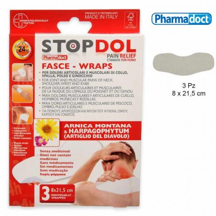 Stopdol ml 3 fasce dol. collo spalla  polso ginocchio
