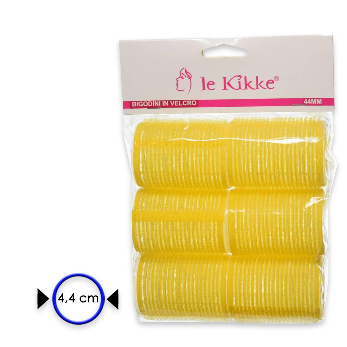 Le kikke bigodino velcro in busta 6 pezzi diam 4.4 cm
