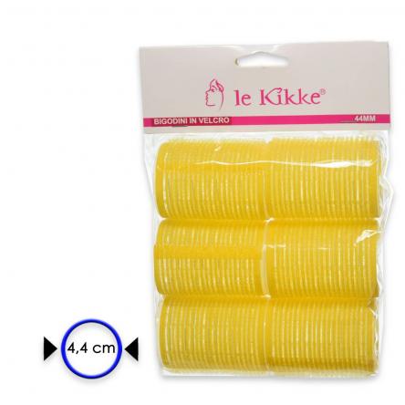 Le kikke bigodino velcro in busta 6 pezzi diam 4.4 cm