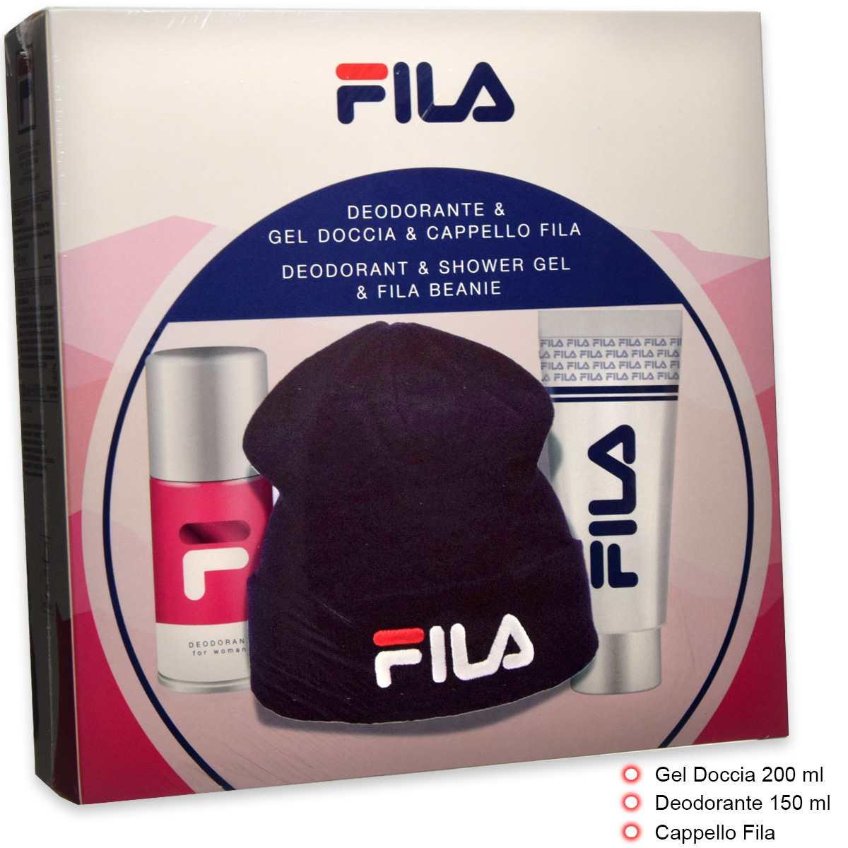 Fila - cfn woman deo 150 ml+ shower gel + cappello fila