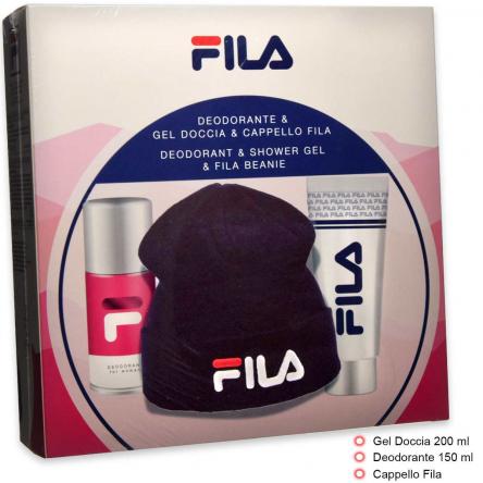 Fila - cfn woman deo 150 ml+ shower gel + cappello fila