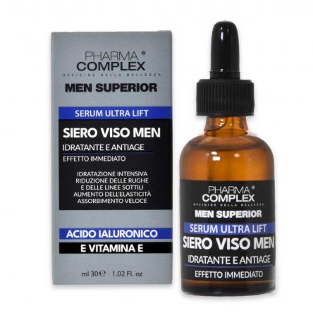 Pharma complex siero viso men antiage acido ialuronico - vitamina e 30 ml