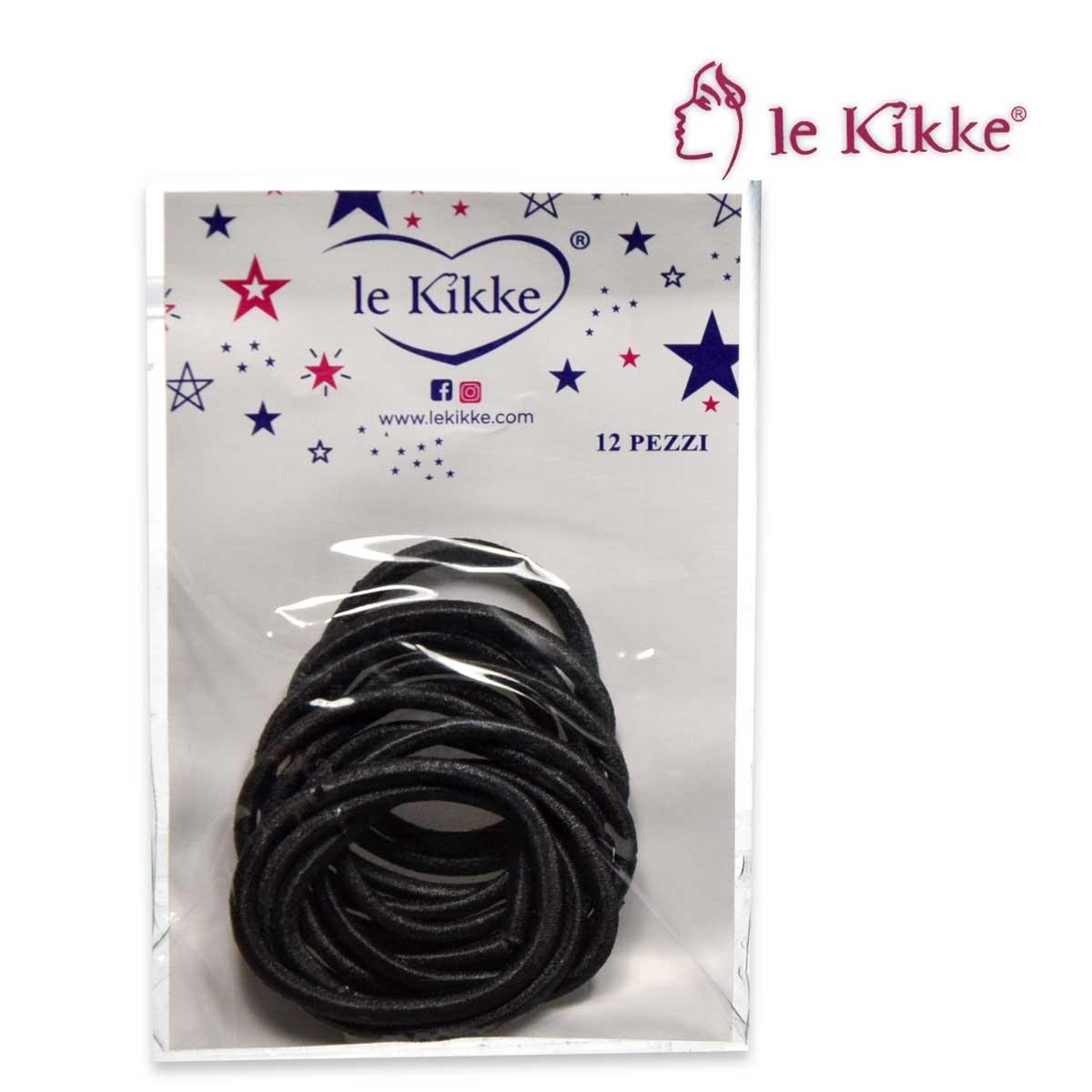 Le kikke card 12 buste da 12 pezzi elastici nero