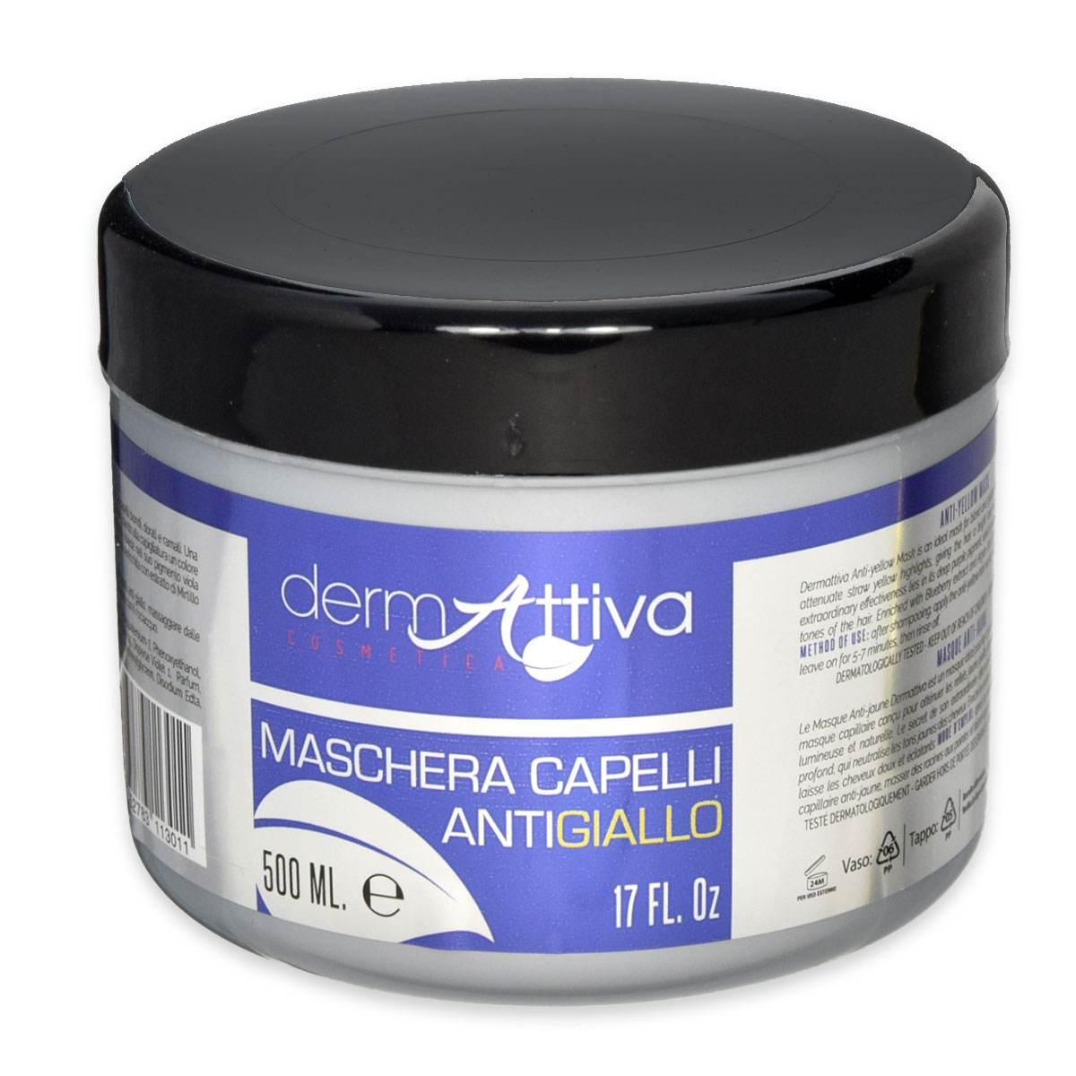 Dermattiva maschera capelli anti-giallo 500 ml