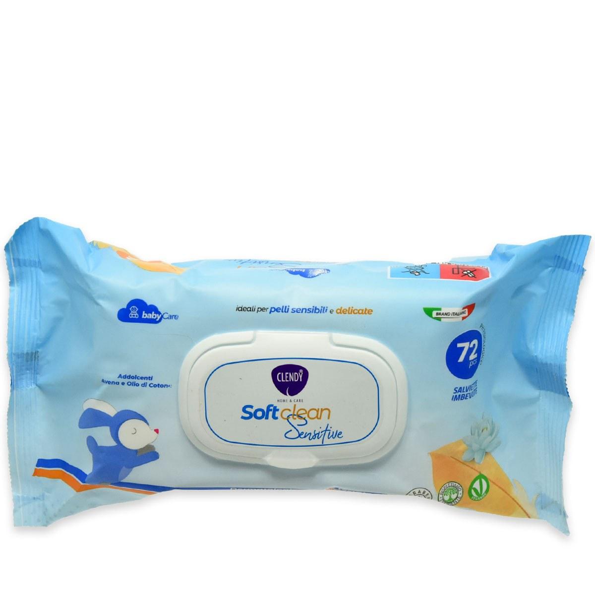 Clendy salviette imb.pelli delicate  baby cuddles 72pz