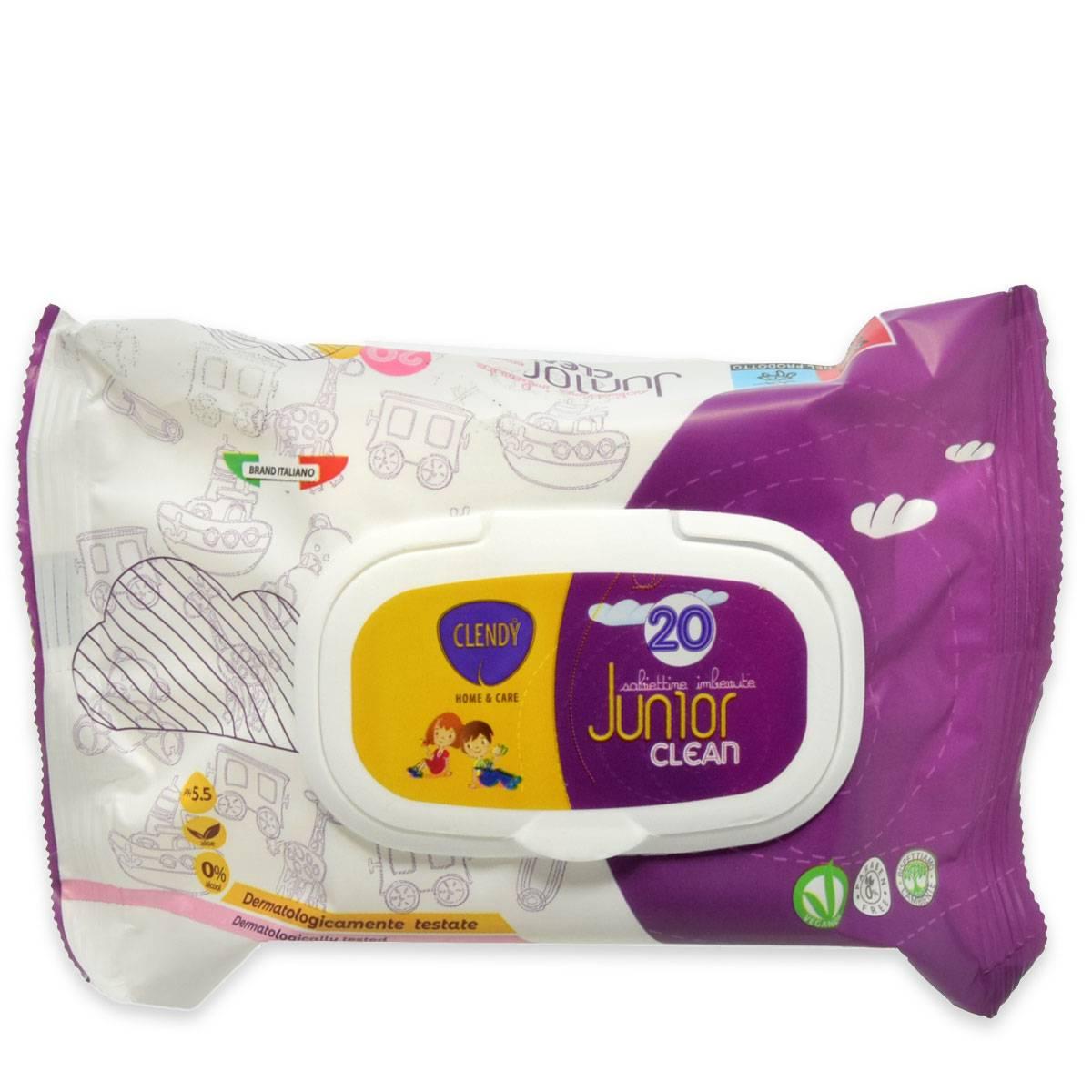 Clendy salviette imb. junior clean 20 pz