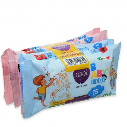 Clendy salviette imb. baby cuddles set 4 pz