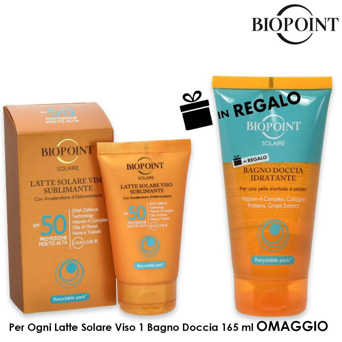 Biopoint  latte solare 50 ml viso spf 50