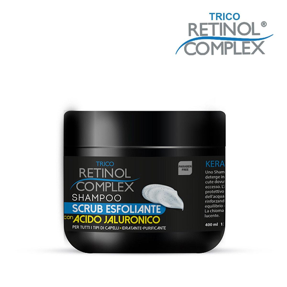 Keratin complex shampoo scrub esfoliante con acido jaluronico 400 ml