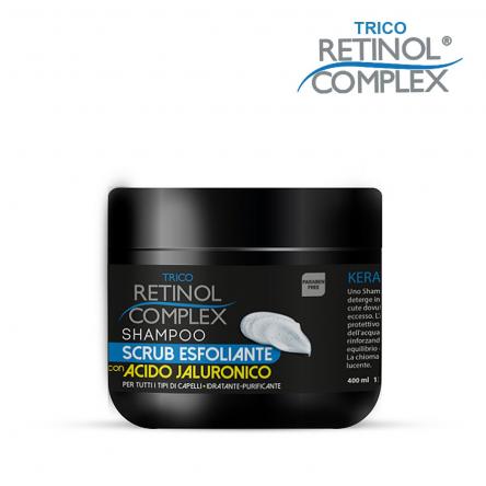 Keratin complex shampoo scrub esfoliante con acido jaluronico 400 ml