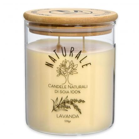 Candela naturale 100% soia 530 gr lavanda