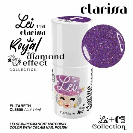 CLARISSA SMALTO SEMIPERMANENTE TPO FREE 14 ML  ELIZABETH - effetto diamante