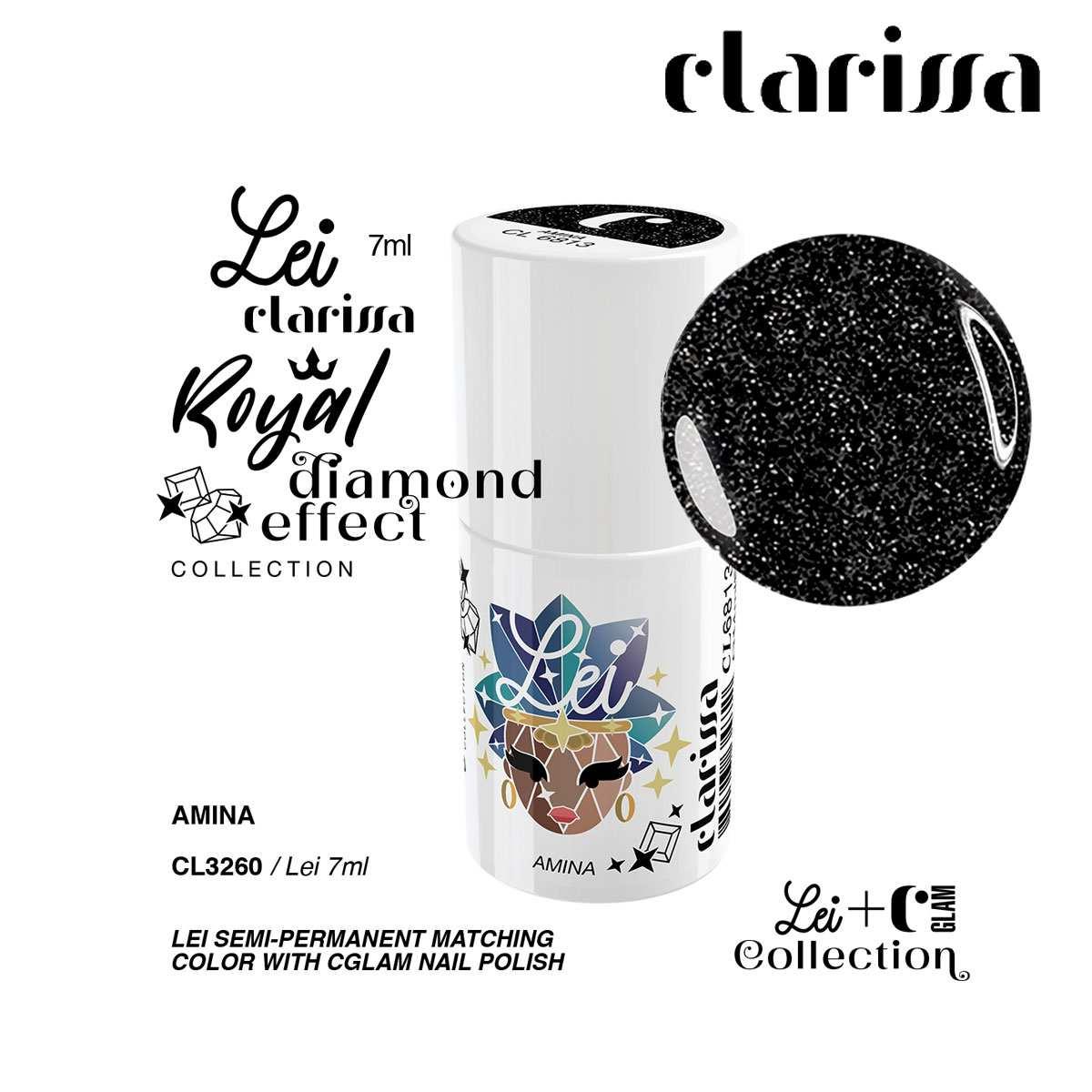 CLARISSA SMALTO SEMIPERMANENTE TPO FREE 7 ML  AMINA - effetto diamante