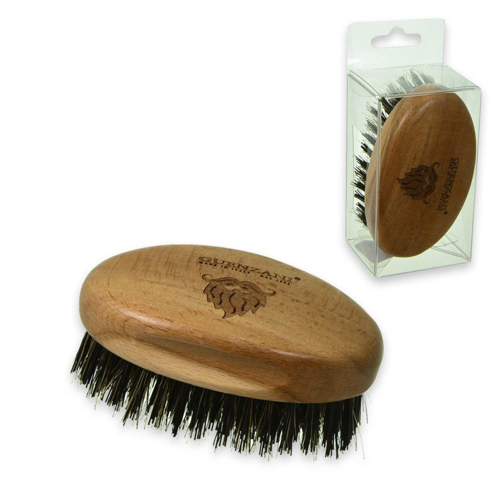 Spazzola scura meloncino piccola per barba