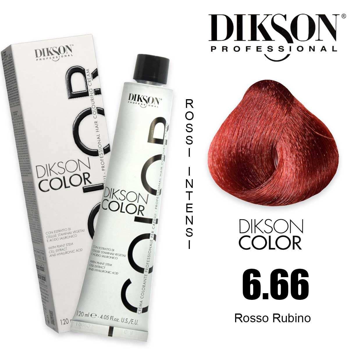 Dikson color 120 ml  6.66 - 6rr rosso rubino