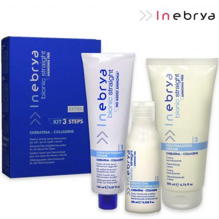 Inebrya bionic straight - kit 3 steps