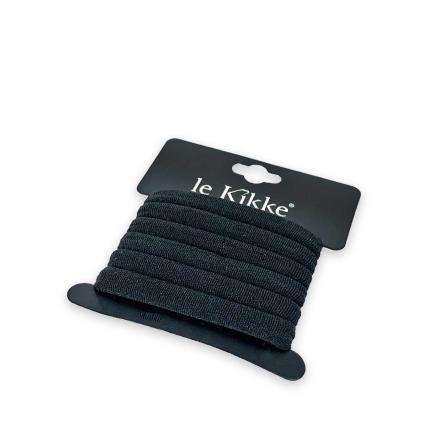 Le kikke elastico nero 6 card x 6 pezzi