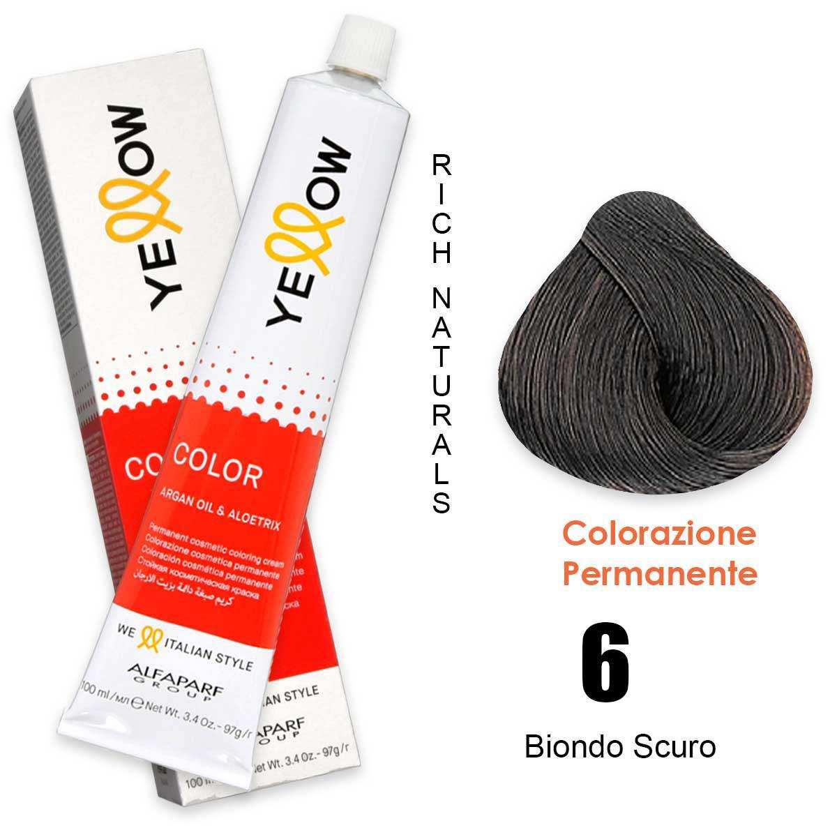 ALFAPARF YELLOW COLOR PERMANENT 6.0 100ml