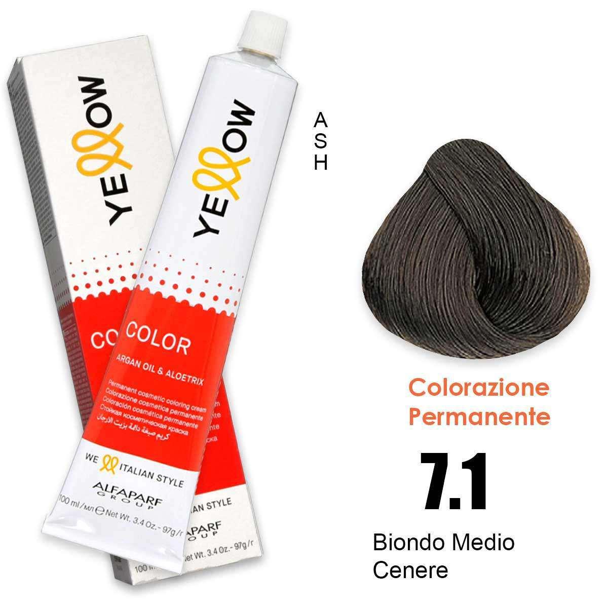 ALFAPARF YELLOW COLOR PERMANENT 7.1 100ml