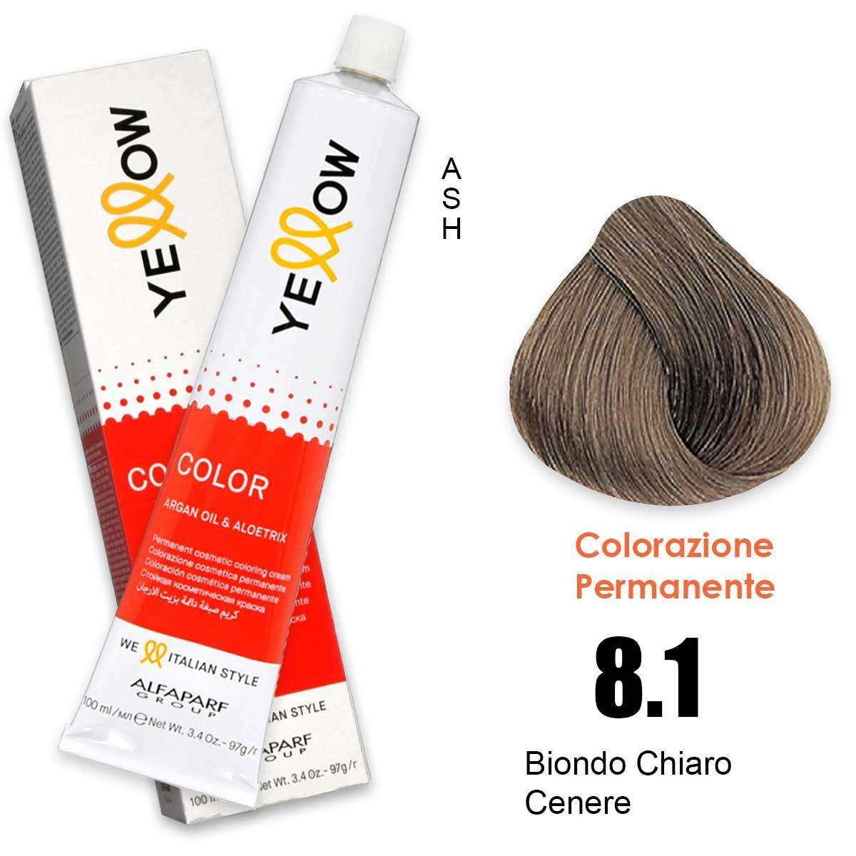 ALFAPARF YELLOW COLOR PERMANENT 8.1 100ml