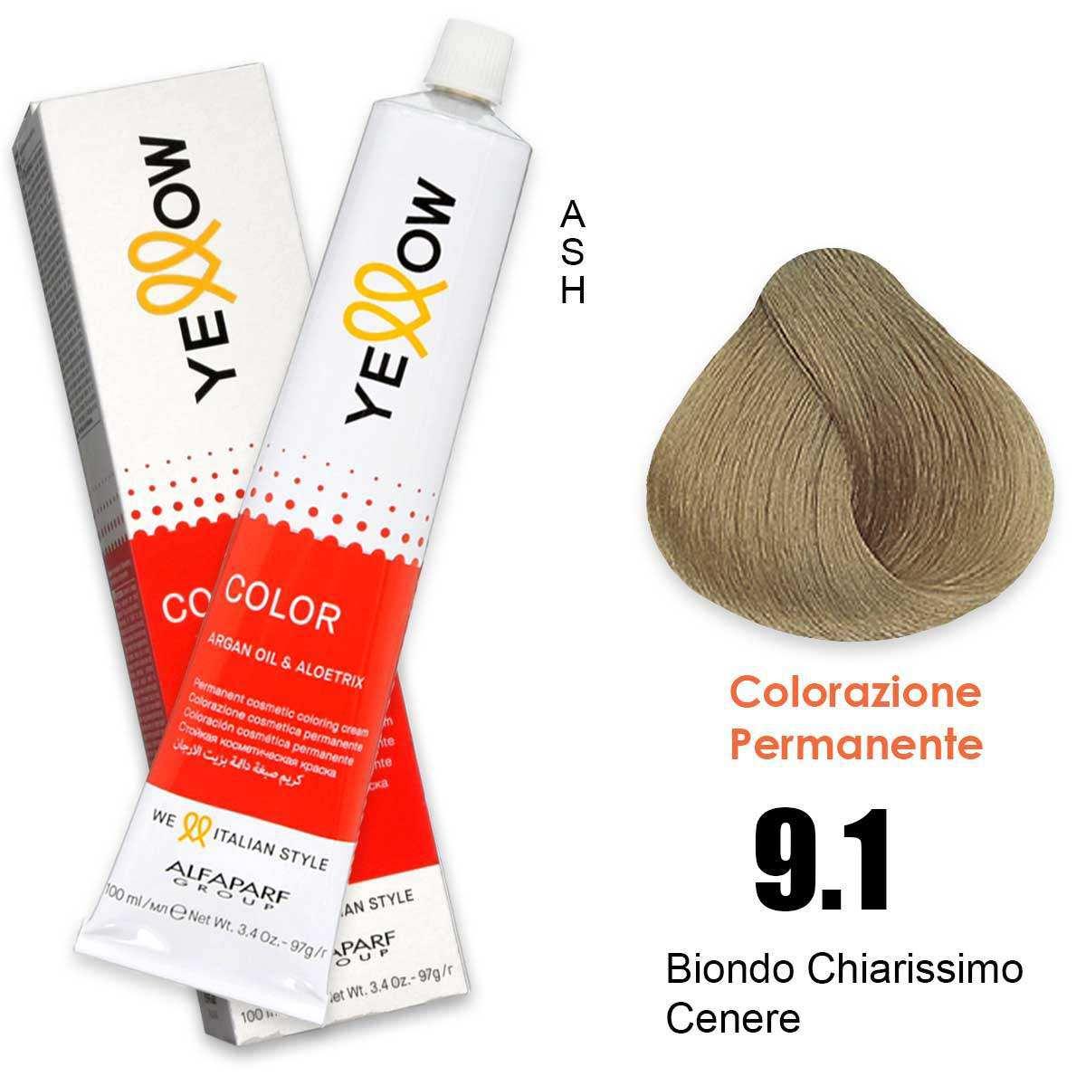 ALFAPARF YELLOW COLOR PERMANENT 9.1 100ml