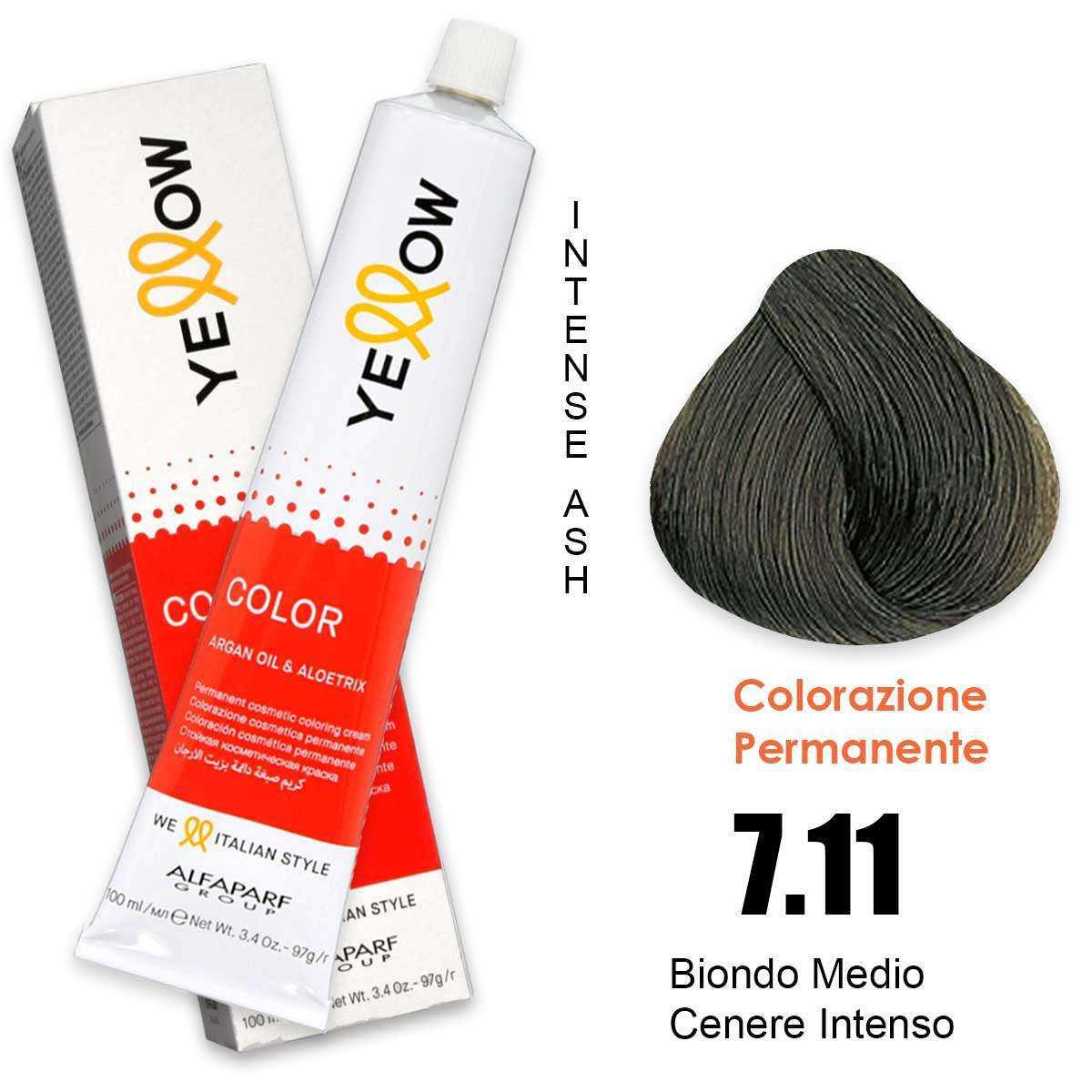 ALFAPARF YELLOW COLOR PERMANENT 7.11 100ml