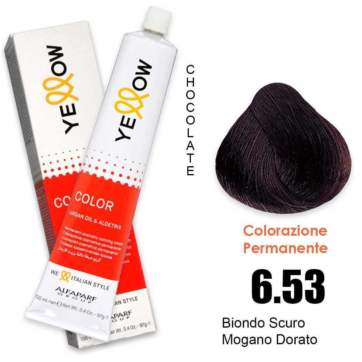 ALFAPARF YELLOW COLOR PERMANENT 6.53 100ml