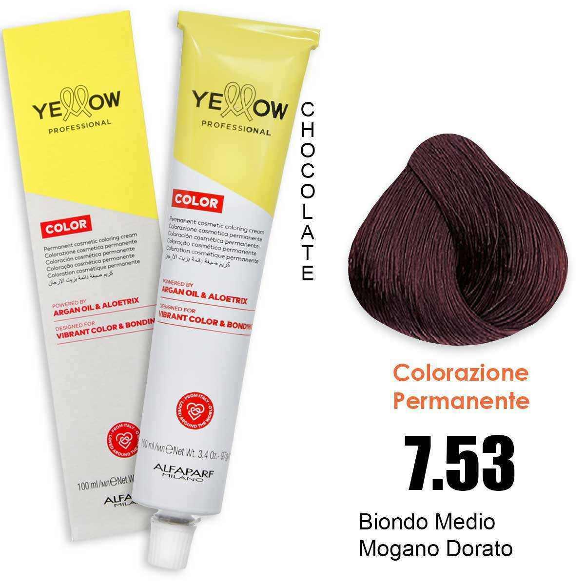 ALFAPARF YELLOW COLOR PERMANENT 7.53 100ml