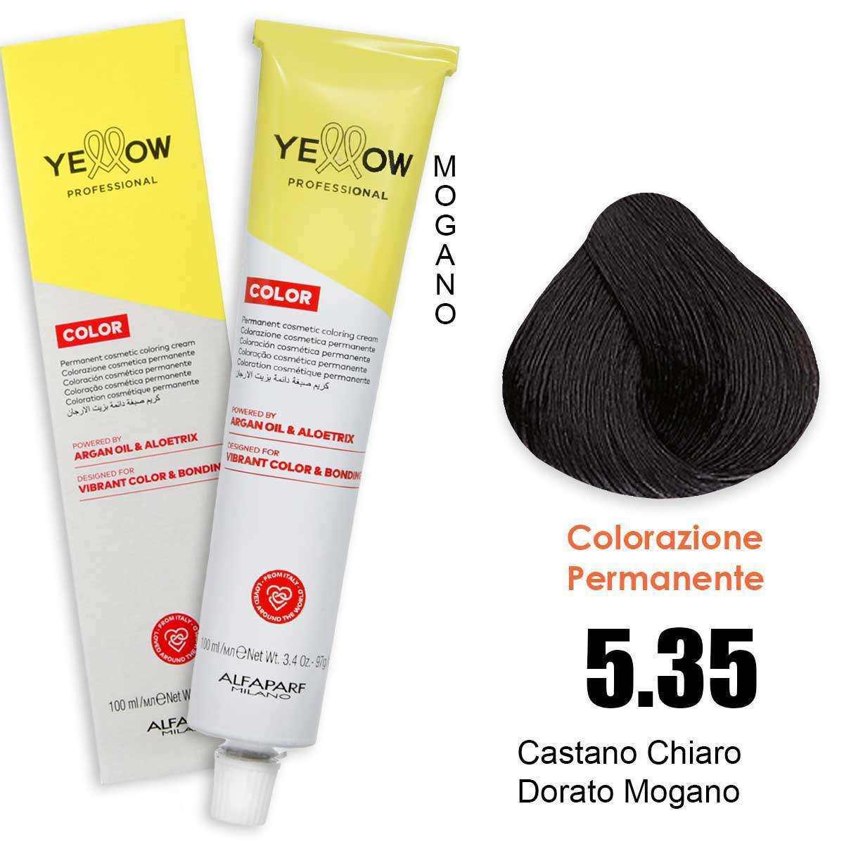ALFAPARF YELLOW COLOR PERMANENT 5.35 100ml