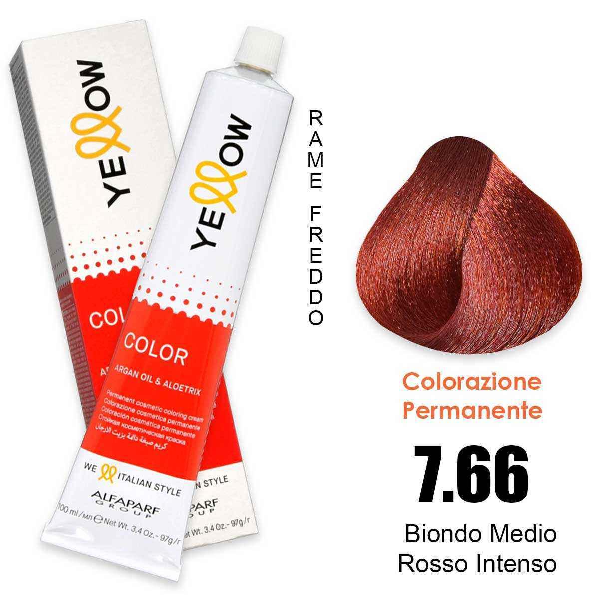 ALFAPARF YELLOW COLOR PERMANENT 7.66 100ml