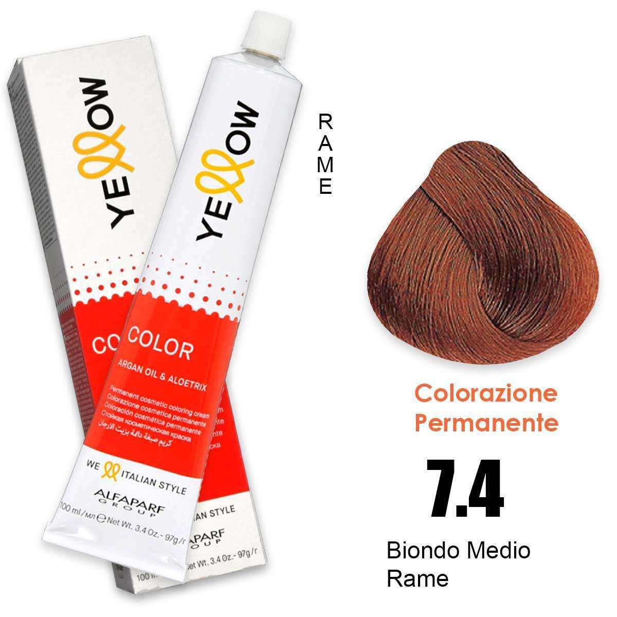 ALFAPARF YELLOW COLOR PERMANENT 7.4 100ml