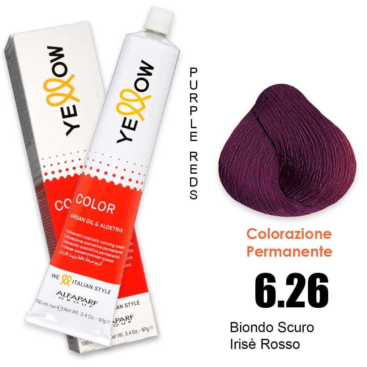 ALFAPARF YELLOW COLOR PERMANENT 6.26 100ml
