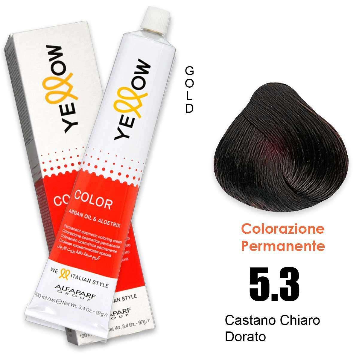 ALFAPARF YELLOW COLOR PERMANENT 5.3 100ml
