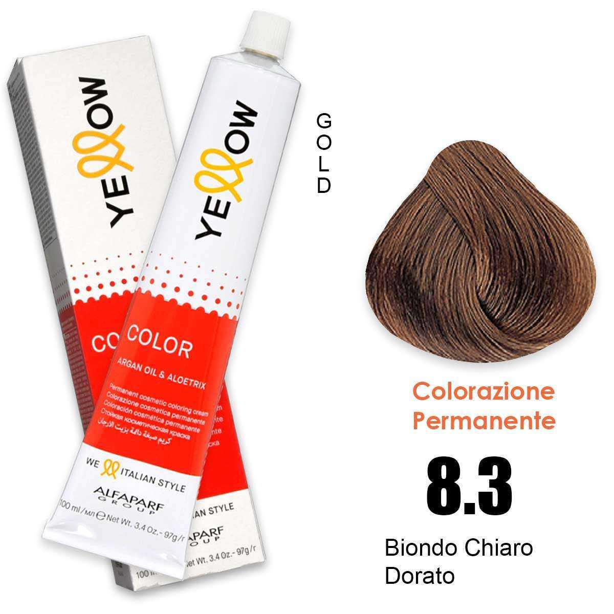 ALFAPARF YELLOW COLOR PERMANENT 8.3 100ml