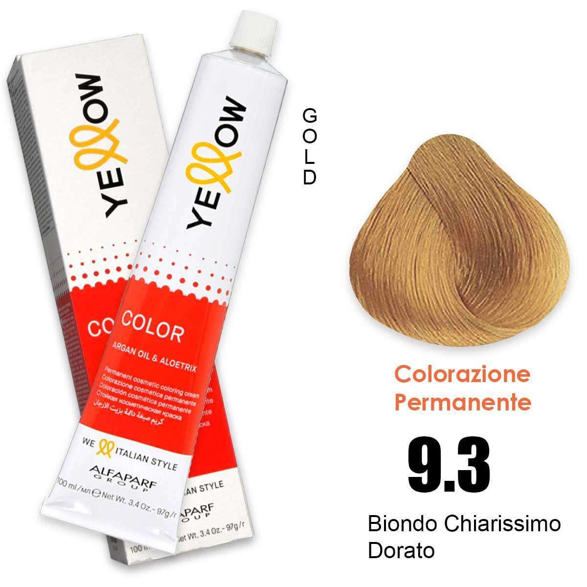 ALFAPARF YELLOW COLOR PERMANENT 9.3 100ml