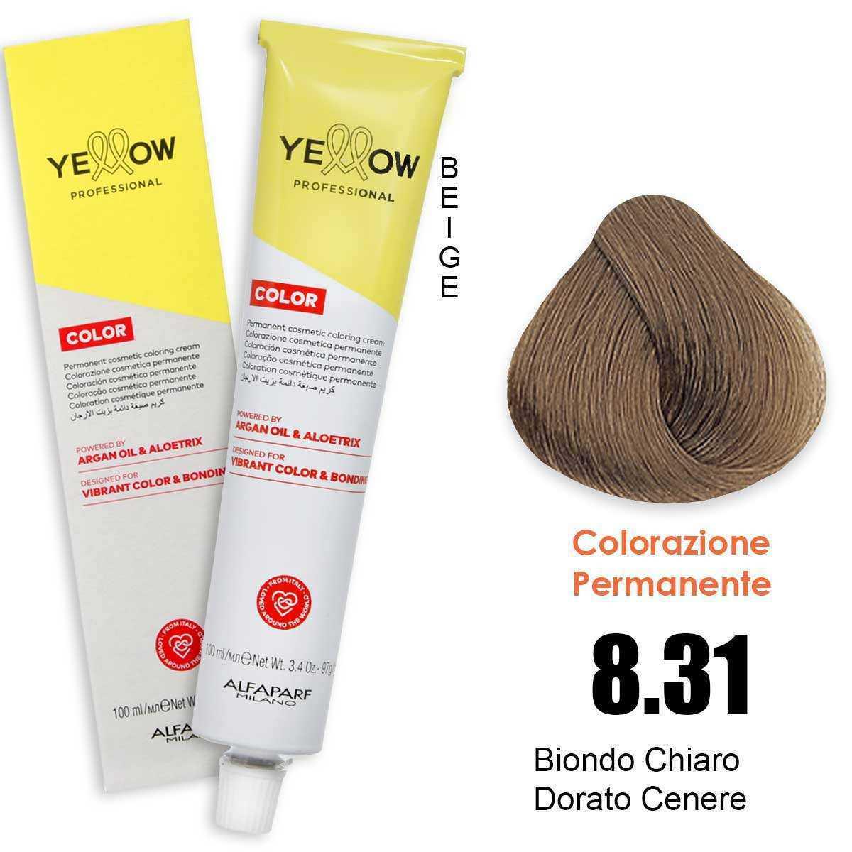 ALFAPARF YELLOW COLOR PERMANENT 8.31 100ml
