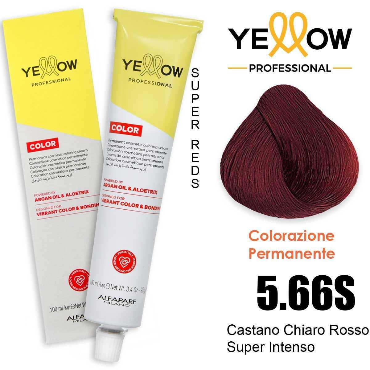 ALFAPARF YELLOW COLOR PERMANENT 5.66S 100ml