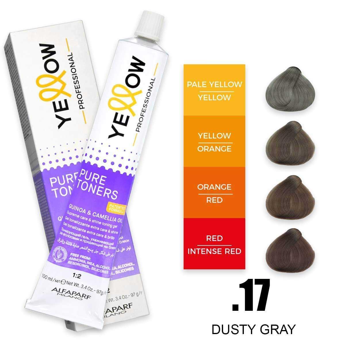 ALFAPARF YELLOW PURE TONERS ASH MATTE .17 100 ml