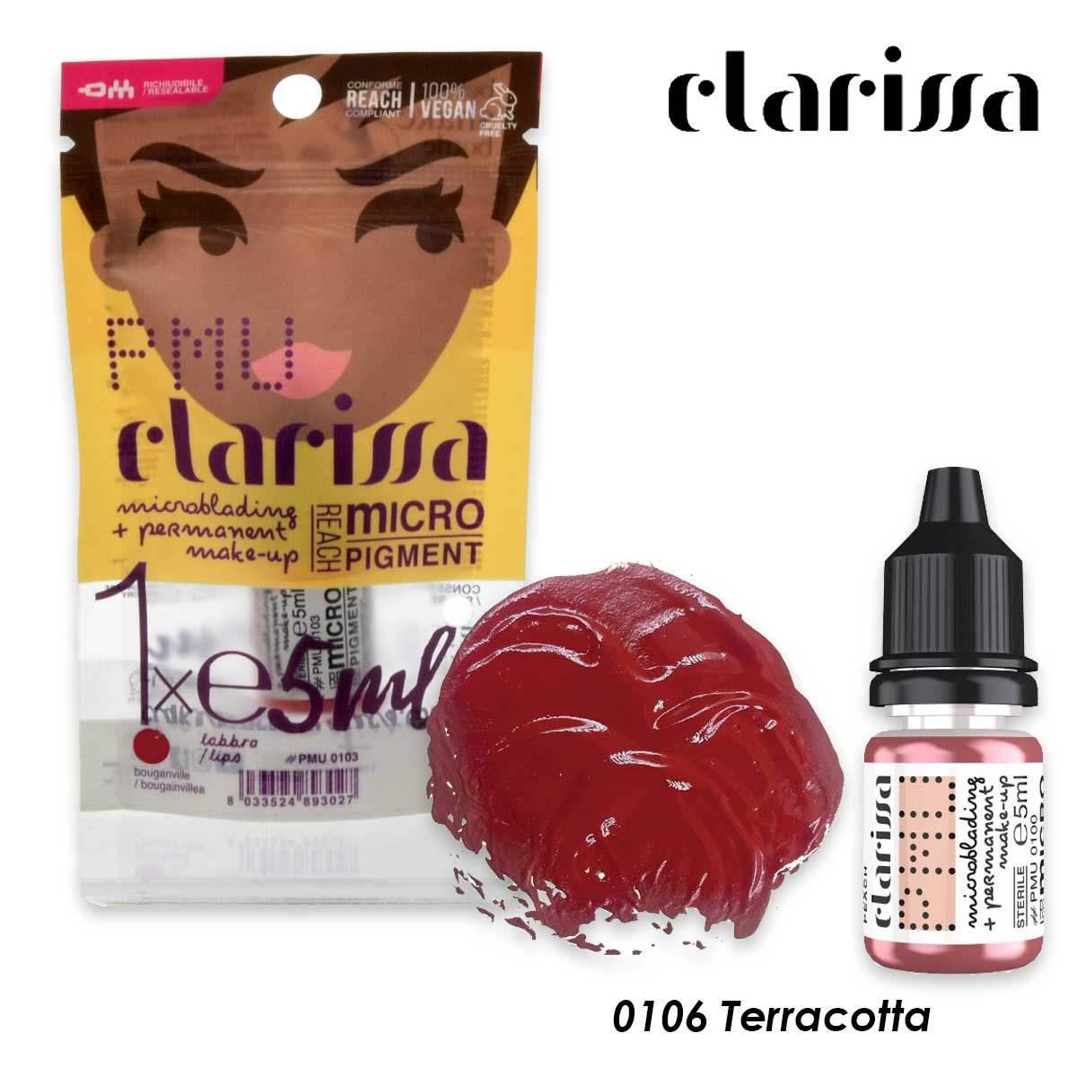 Clarissa pmu micropigmenti labbra terracotta 5 ml