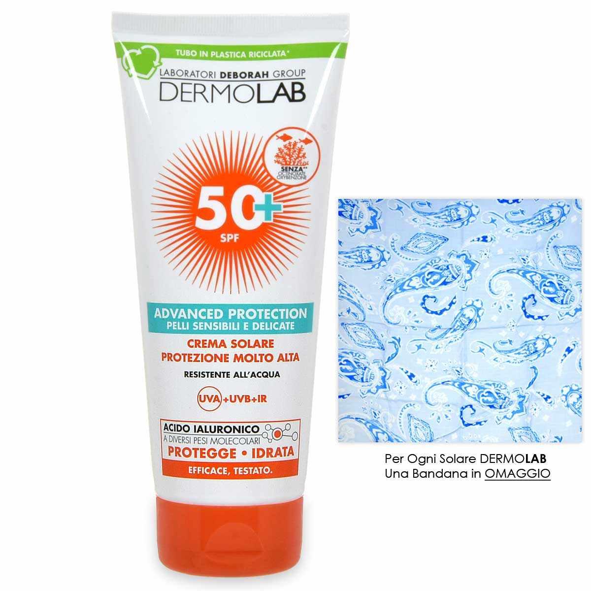 Dermolab crema solare 200 ml protez. molto alta  spf 50+