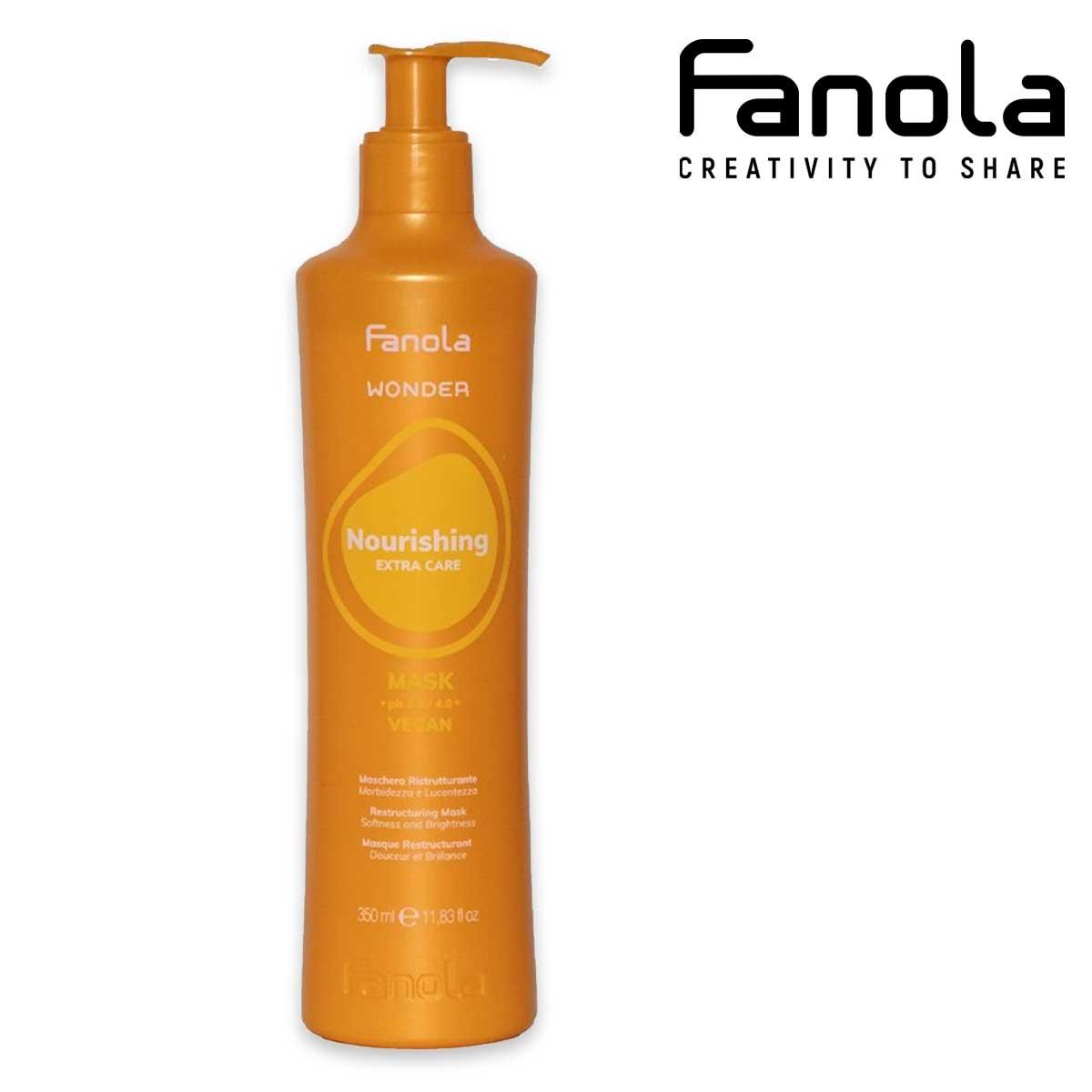 Fanola maschera ristrutturante morbidezza e lucentezza  350 ml
