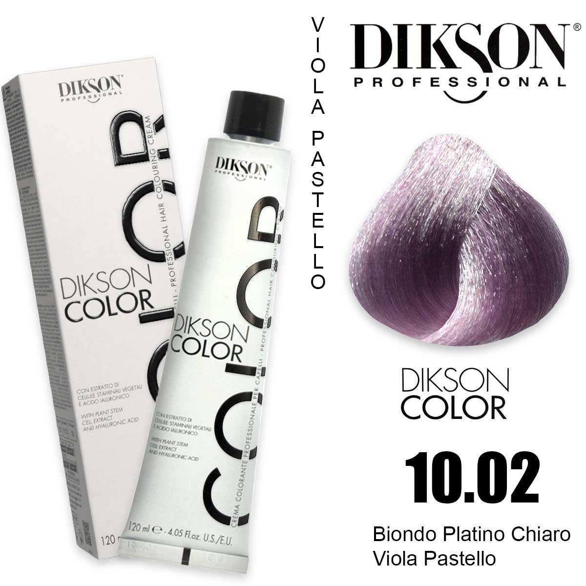 Dikson color 120 ml 10.02 biondo platino chiaro viola pastello