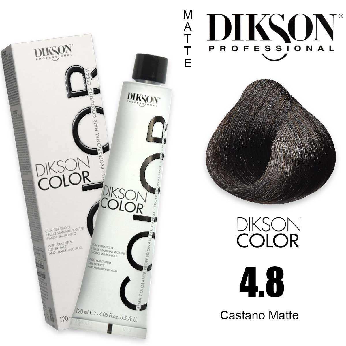 Dikson color 120 ml 4.8 castano matte
