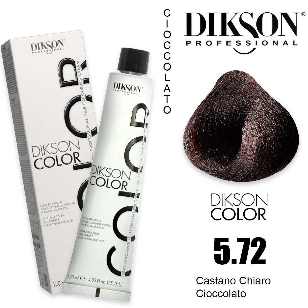 Dikson color 120 ml 5.72 castano chiaro cioccolato