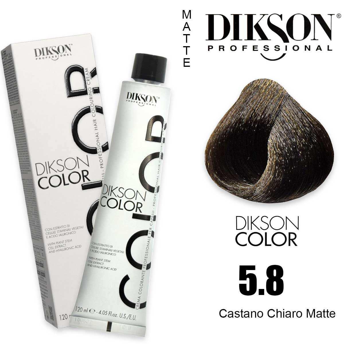 Dikson color 120 ml 5.8 castano chiaro matte