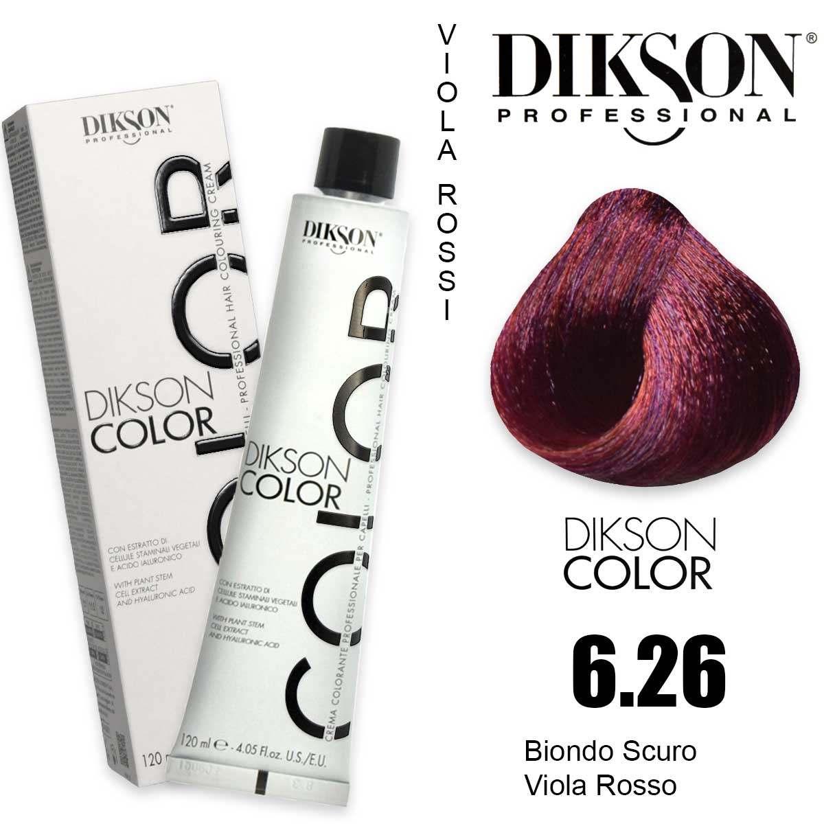 Dikson color 120 ml  6.26 biondo scuro viola rosso