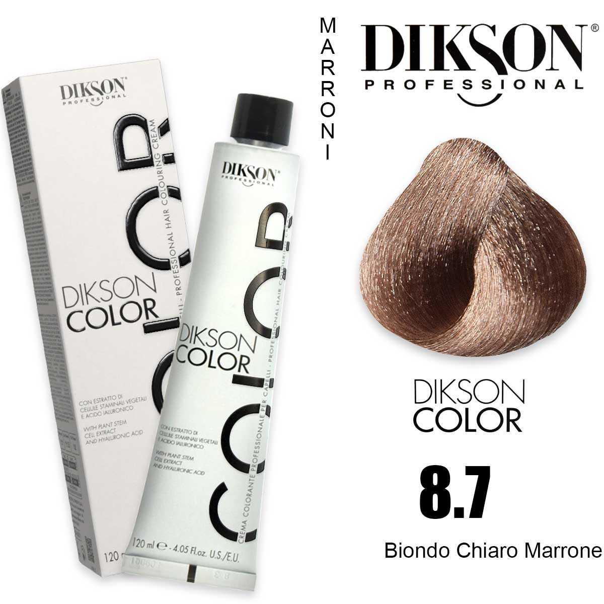 Dikson color 120 ml  8.7 biondo chiaro marrone