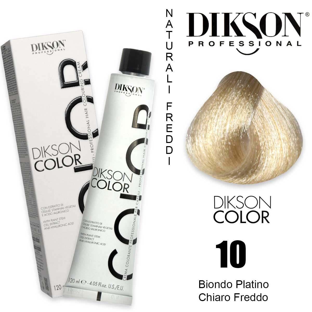 Dikson color 120 ml 10 biondo platino chiaro freddo